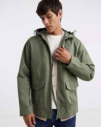 Jacamo Cotton Peached Hooded Jacket