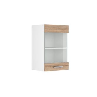 Vicco Armario De Cocina Con Vidrio R-line, Sonoma, 40 Cm, Vicco