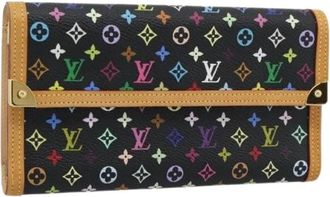 Louis Vuitton Pre-owned Monogram Multicolor Long Wallet - Dames - Vintage Accessoires - Veelkleurig - ONE Size - Vintage