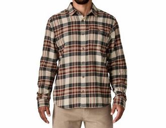 Patagonia Long-Sleeved Lightweight Fjord Flannel Shirt In Dried Vanilla