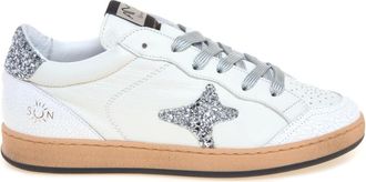 Ama brand Schoenen, Dames, Wit, 37 EU, Leer, Sun Sneaker