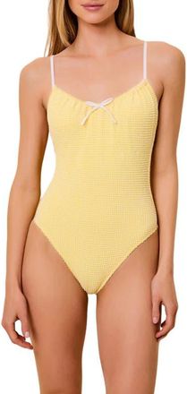 Solid & Striped The Orla One Piece Swimsuit in Citrina at Nordstrom, Size X-Small