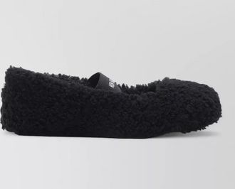 Moon Boot soft shearling flat ballerina shoes