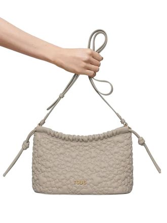 Tous embossed cross body bag - women - Other fibres - One Size - Brown