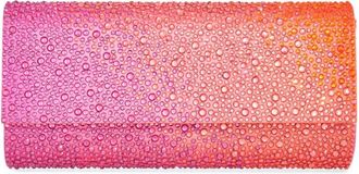Judith Leiber Perry clutch bag - women - Satin/Crystal/Fabric - OS - Pink