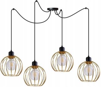 OEM L&aacute;mpara De Techo Colgante L&aacute;mpara De Ara&ntilde;a Dorada Loft