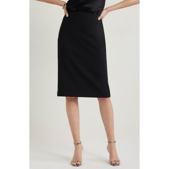 Nordstrom Stretch Pencil Skirt in Black at Nordstrom, Size Xx-Small