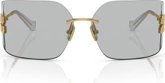 Miu Miu 0mu 54ys Rimless Square Sunglasses