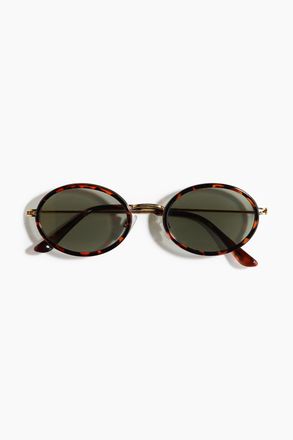 H&M Runde Sonnenbrille - Braun/Schildpattmuster