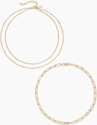 Electric Picks Costar Necklace Set of 2 in Gold at Nordstrom