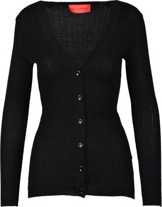 Wild Cashmere Luxe Cashmere Zijde Blend Vest - Dames - Vesten - Zwart - M - Kasjmier - Truien & Vesten