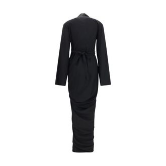 Rick Owens Womens Black Viscose Casual Dress