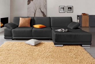 Sit&more Ecksofa »Coria L-Form« mit XL-Recamiere, wahlweise mit Bettfunktion