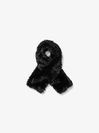 Michael Kors Faux Fur and Wool Scarf