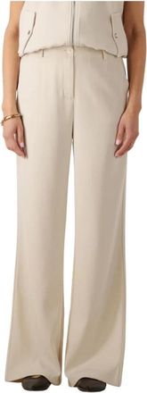 Ydence Pants Solange (Tall) - Dames - Wijde Broeken - Beige - S - Broeken