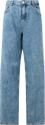 Moschino High-waist Denim Pants - Dames - Regular Fit Jeans - Blauw - W29 - Denim - Jeans