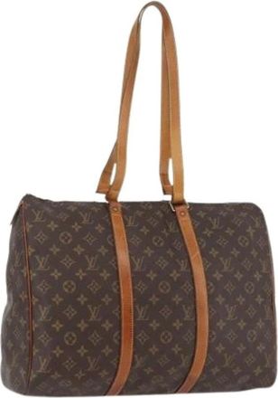 Louis Vuitton Pre-owned Flanerie 45 Schoudertas - Dames - Vintage Weekendtas - Bruin - ONE Size - Leer - Vintage