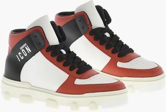Dsquared2 Leather BASKET High-Top Sneakers size 41