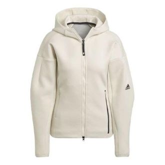 adidas (WMNS) adidas Z.N.E. Sportswear Hoodie Asia Sizing White H40976