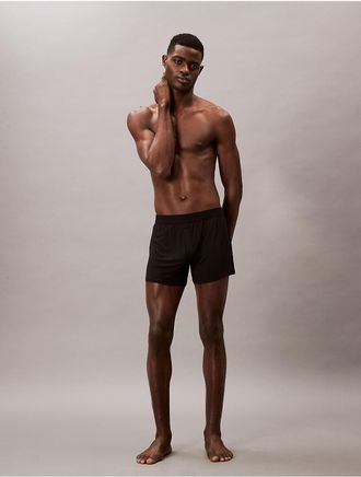 Calvin Klein Mens Ultra Soft Modal Slim Boxer - Black - XL