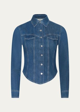 L'agence Louis Fitted Denim Shirt
