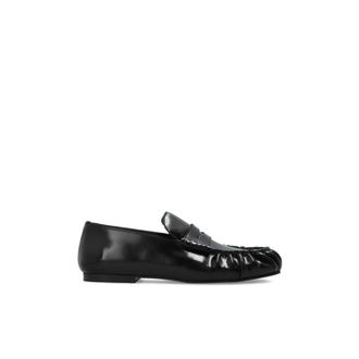 Alohas Loafers, female, Black, Size: 6 US Aven Leather Loafer