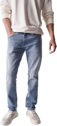 Salsa Slim-fit Jeans - Heren - Regular Fit Jeans - Blauw - W38 L32 - Jeans