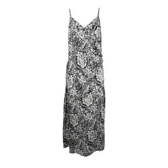 Think Polyester Damesjurk - Dames - Maxi kleedjes - Grijs - XL - Polyester - Kleedjes