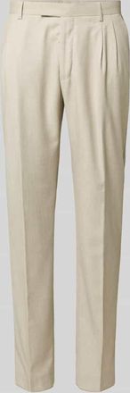 Mc Neal Hose mit B&uuml;gelfalten und Ges&auml;&szlig;taschen in Beige, Gr&ouml;&szlig;e 102