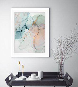 Queence Bild »Ria« Abstrakt Kunst Marmor Modern