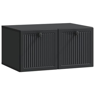 vidaXL Mueble Para Tv De Pared Negro 59,5 X 41 X 30 Cm Vidaxl