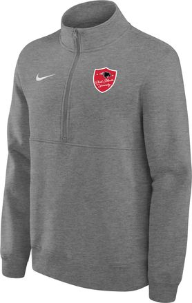 Nike Mens College Club Fleece (Clark Atlanta University) 1/4 Zip Top in Grey | M34407CLAU25-DHR