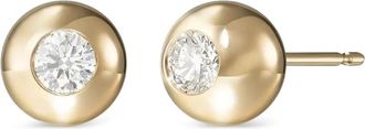 Melissa Kaye 18K yellow gold medium Audrey diamond earrings - women - 18kt Yellow Gold/Diamond - One Size