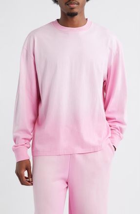 Elwood Core Oversize Long Sleeve T-Shirt in Sun Faded Pink at Nordstrom, Size Xx-Large