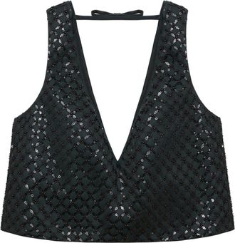 Dorothee Schumacher Tops, Dames, Grijs, S, Polyester, Sparkling Statement Top