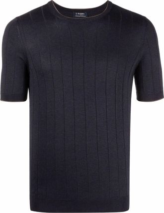 Barba Silk Round Neck Sweater