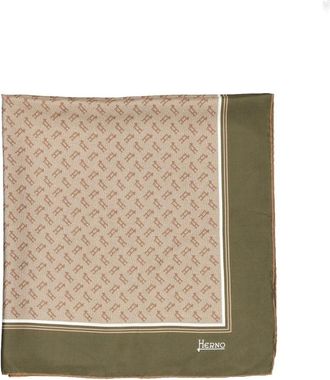 Herno Accessoires, Dames, Beige, ONE Size, Natuurlijk Zijden Foulard