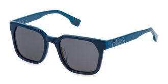 Fila SFI730V Polarized L84P Mens Sunglasses Blue Size 53