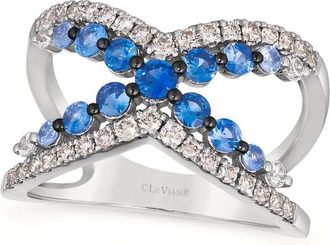 Le Vian Ladies Denim Ombre Rings set in 14K Vanilla Gold