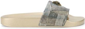 Kurt Geiger Meena Eagle Slide Sandal in Silver Multi at Nordstrom, Size 6.5Us