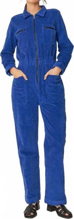 SKFK Argi Zip Up Jumpsuit In Cobalt