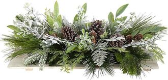 Nearly Natural 26In Holiday Flocked Cutting Arrangement