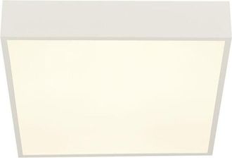 Searchlight Zeus Plaf&oacute;n Ba&ntilde;o 1 Luz Cuadrado, Blanco Ip44 3000k - Searchlight