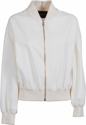 Fabiana Filippi Bomber Jackets, female, White, Size: 2XS Insert Bomber Jacket
