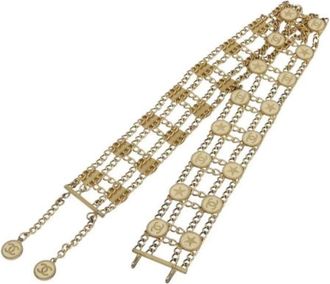 Chanel Pre-owned Belts, female, Yellow, Size: ONE SIZE Pre-owned Metal Belt