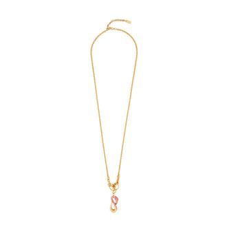 Chlo&eacute; Accessoires, Dames, Geel, ONE Size, Leer, Tropicus Hanger Ketting