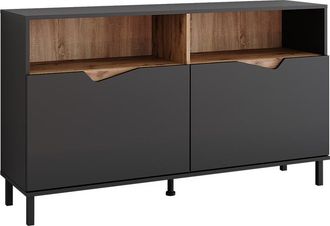 Vicco Aparador Marelle, Antracita/artisan, 140 X 81.3 Cm Con 2 Puertas, Vicco