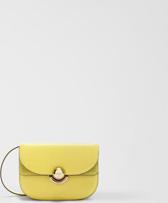 Furla Sfera Borsa A Tracolla Mini M Yellow Giallo Pelle Di Vitello Morbida + Camoscio Donna