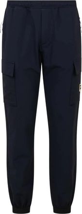 Aquascutum Flex-N Cargo Broek - Heren - Sweatpants - Blauw - L - Nylon - Broeken