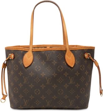 Louis Vuitton Brown Pvc Leather Handbag Tote Bag (Pre-Owned)